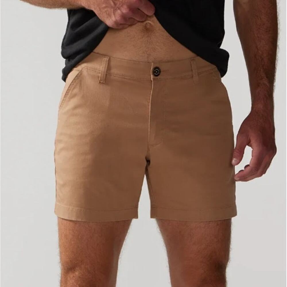 Chubbies Men's Dark Khaki The Staples Stretch Twill Chino Shorts Size XXL